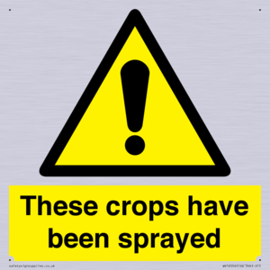 These crops have been sprayed